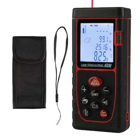 Stalwart 130FT Laser Measure with Backlit Display 75-PT2009
